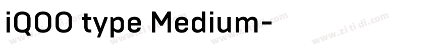 iQOO type Medium字体转换